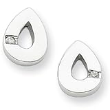 White Ice Sterling Silver Genuine Diamond Earrings