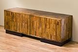 Stockholm Media Cabinet- Solid Chunky Wood Contermporary style