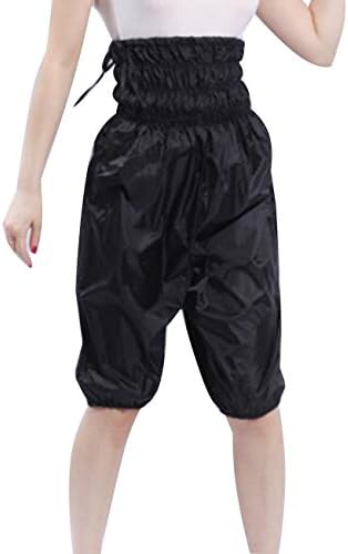Sports Exercise Slimming Sweat Pant Weight-loss Sauna Pant (Black, XXL)