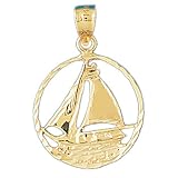 14K Gold Pendant Sailboat 1.6 - Gram(s)