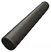 LuxFit High Density Foam Roller 6x12 Inch Extra Firm Round Exercise Roller Black