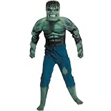  : The Incredible Hulk 2008 Movie Deluxe Muscle Chest Hulk Child Costume