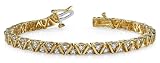 41zU %2BKsyNL. SL160  18k Yellow, Leaning Fence Bracelet, 1.96 5.06 ct. (Color: HI, Clarity: SI2)