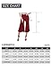 TWINTH Womens High Waisted Knit Spandex Culottes Pant