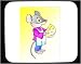 Mouse Pad with dinner, lunch, snack, rat