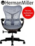 Mirra Chair - Basic Blue Fog on Graphite by Herman Miller