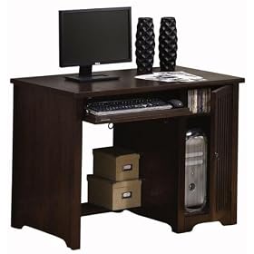 Paradise Computer/writing Desk, 1-DOOR,1-DRAWER, BUTTERSCOTCH by Home Decorators Collection