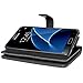 Galaxy S7 Case, S7 Case, TabPow 9 Card Slot Series - Wallet Folio PU Leather Case Cover with Detachable Magnetic Hard Case for Samsung Galaxy S7, Black