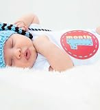 Sticky Bellies Monthly Milestone Stickers, Set of 12