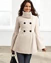 Jessica Simpson Women's Double Breasted Funnel Neck Coat - 73717