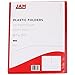JAM Paper Heavy Duty Plastic 2-Pocket Folder - Red - Sold Individually