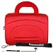 Sony DVP-FX930 9" Portable DVD Player Red Cube Carrying Case Bag Pouch Cube + Includes a 4 inch eBigvalue (TM) Determination Hand Strap