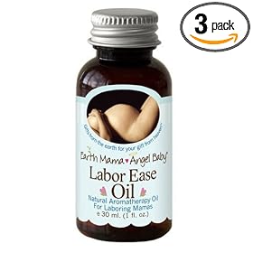Earth Mama Angel Baby Labor Ease Massage Oil, 1-Ounce Bottles (Pack of 3) by Earth Mama Angel Baby