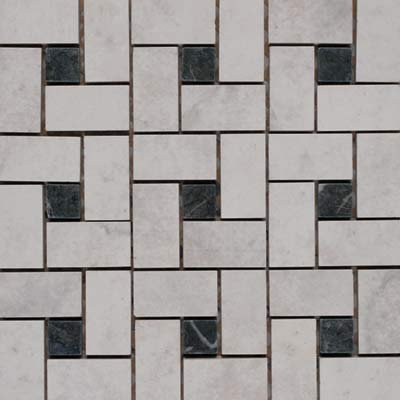 Vallelunga Villa Adriana Mosaic 12 x 12 Carrara Mosaic Ceramic Tile & Stone
