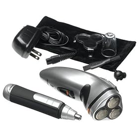 Optimus 50053 Three Head Rotary Rechargeable Shaver and Personal Groomer Combo Pack