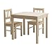 Kitchen & Housewares : IKEA SVALA Children's table with 2 chairs in beach wand Alder