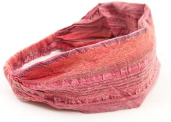 Earth Divas CHB-110 Cotton Made Lightweight Girls Headband, Red Color