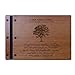 LifeSong Milestones Engraved Personalized Solid Cherry Wood Memorial Sympathy Ceremony Guest Book for Funeral Service - Loss of Loved One Celebration of Life 9x12.25 Our Family Tree (Cherry)