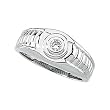 14K White Gold Diamond Man's Ring - 0.25 Ct.