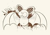Wallmonkeys Peel and Stick Wall Decals - Fledermaus Vampir Vintage Cartoon - 60