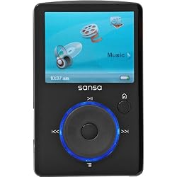 8GB Black Sansa Fuze MP3 Player