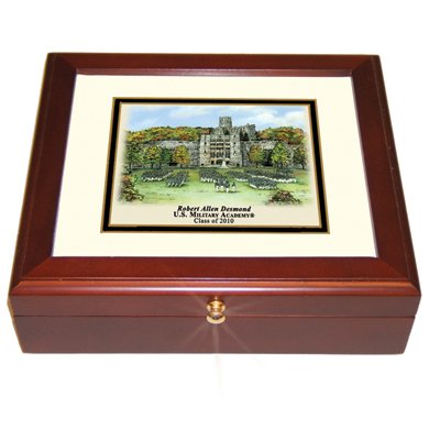West Point Eglomise Desk Box