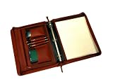 TOP GRAIN NAPA LEATHER Deluxe Zip Around Convertible Binder/Folio
