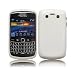 Brand New Solid Gloss White Hybrid XYLO-GEL Skin / Case / Shell for the BlackBerry BOLD 9700 (aka Onyx) Mobile Phone.