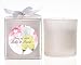 Baby Keepsake: Champagne Toast Heart Design Elegant Frosted Votive Candles Favors - Unassembled