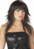 Sexy Halloween Costume 60s 70s Feathered Brown Wig NEW One Size Fits Most