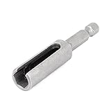 uxcell　ソケットビット 六角ナット　ソケットスロット拡張ドライバビット　65mm長さ　8mm　メタル