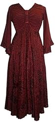 Jacquard Beaded Sequined Embroidered Bell Sleeves Peasant Dress 