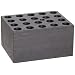 Talboys 949152 Solid Anodized Aluminum Microcentrifuge Tube Heat Single Block, 20 Well, 10.9mm Well Diameter, 3.75" Length x 3" Width x 2" Height, For 2mL Corning Tube