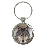 Wolf Key Chain (Round)