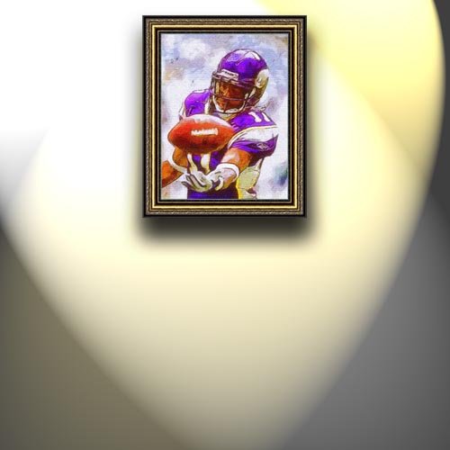 Completely Handpainted American Football Sport Painting, Custom Order FL3324, Oil on Canvas, with Option to Paint Jerry, Brett & Co. from Any Other Favorite Photograph or Picture, Unframed, Size 24'' x 31