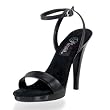 *FLAIR-433, 4 1/2" Stiletto Heel Ankle Wrap PF Sandal