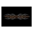 Harley-Davidson radical flames billiard cloth - 8'