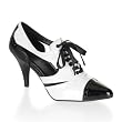 3 Inch Sexy High Heel Shoe Cutout Spectator Shoe With Trim Detail