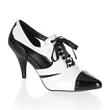 3 Inch Sexy High Heel Shoe Cutout Spectator Shoe With Trim Detail