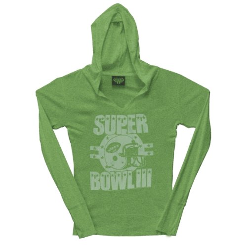 New York Jets - Super Bowl III Ladies Hooded Long Sleeve - X-Large