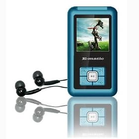 Ematic 2GB Color MP3 Video Player with 1.5-Inch Screen, FM Radio and Voice Recording (Blue)