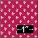 French Thistle Red Dollhouse Wallpaper.