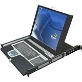 1U-17INCH KVM Console with 8-PORT PS/2 Kvm Module