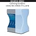 Calming Comfort Cooling Knee Pillow by Sharper Image- Charcoal Infused Memory Foam with Cooling Gel- Helps Side Sleepers Align Spine