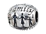 Zable(tm) Sterling Silver Family Bead / Charm