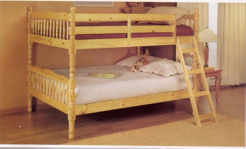 Kitchen: Unique Natural Convertible Full/Full Bunk Bed