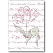 Happy Mother's Day with genus Tulipa 65 - 5" x 7" Vellum Overlay Mother's Day Greeting Card