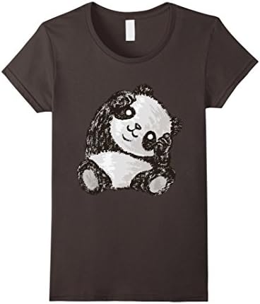 Cute Panda t-shirt - Female Large - Asphalt