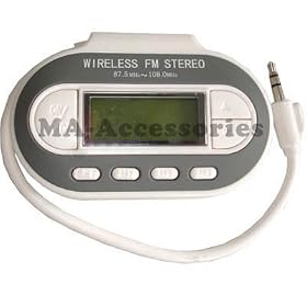 Wireless Fm Transmitter for iPod  Nano  Video  Mini MP3  MP4
