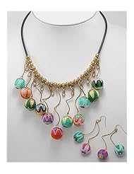 Mixed Colors Jewelry set Earrings In Zinc